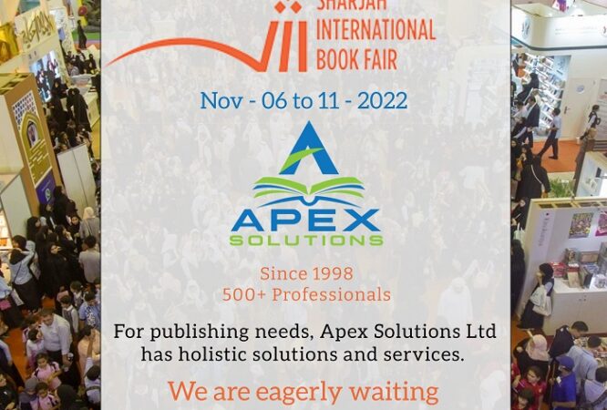 Lets Meet at Sharjah International Book Fair - Apex Solutions LTD