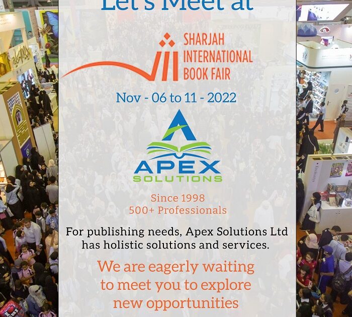 Lets Meet at Sharjah International Book Fair - Apex Solutions LTD